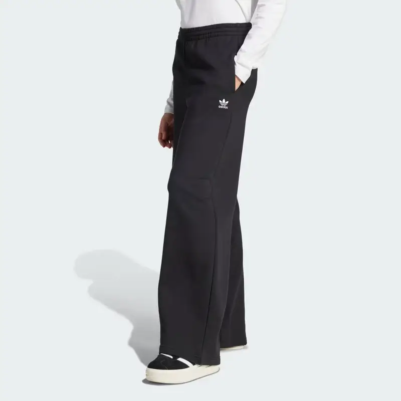 Pantaloni Essentials Wide Leg French Terry Black
