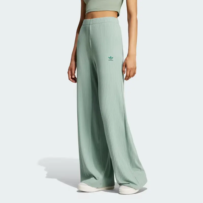 Pantaloni Essentials Wide Rib Silver Green