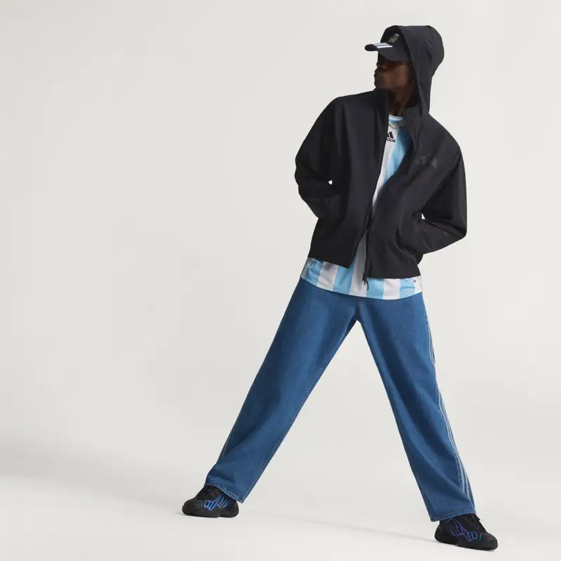 PANTALONI FIREBIRD ADICOLOR IN DENIM Blue Denim miniatura 3