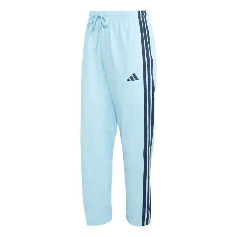 Pantaloni fitness da ginnastica adidas 3-Stripes Open Hem Bleu