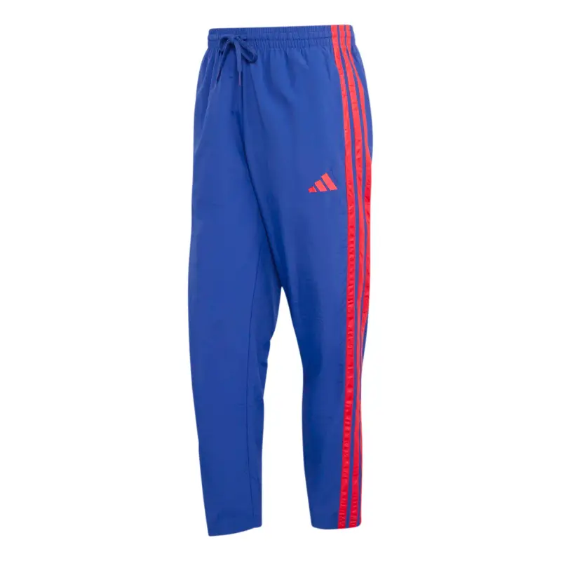 Pantaloni fitness da ginnastica adidas 3-Stripes Open Hem Bleu