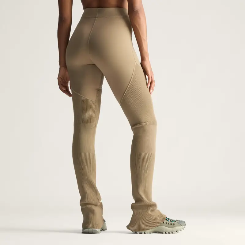 Pantaloni in maglia adidas by Stella McCartney Brown Moss miniatura 2