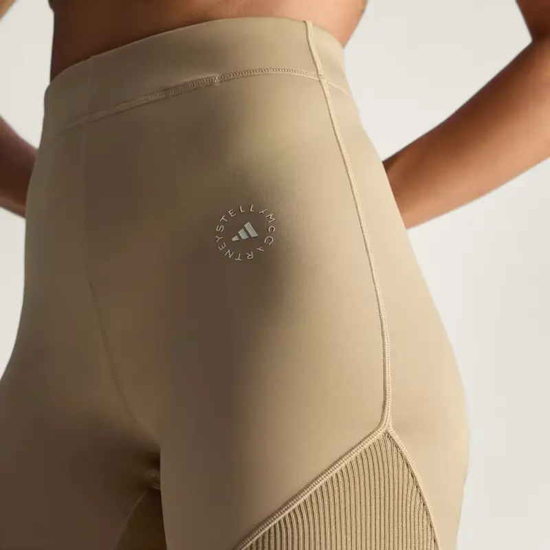 Pantaloni in maglia adidas by Stella McCartney Brown Moss miniatura 4