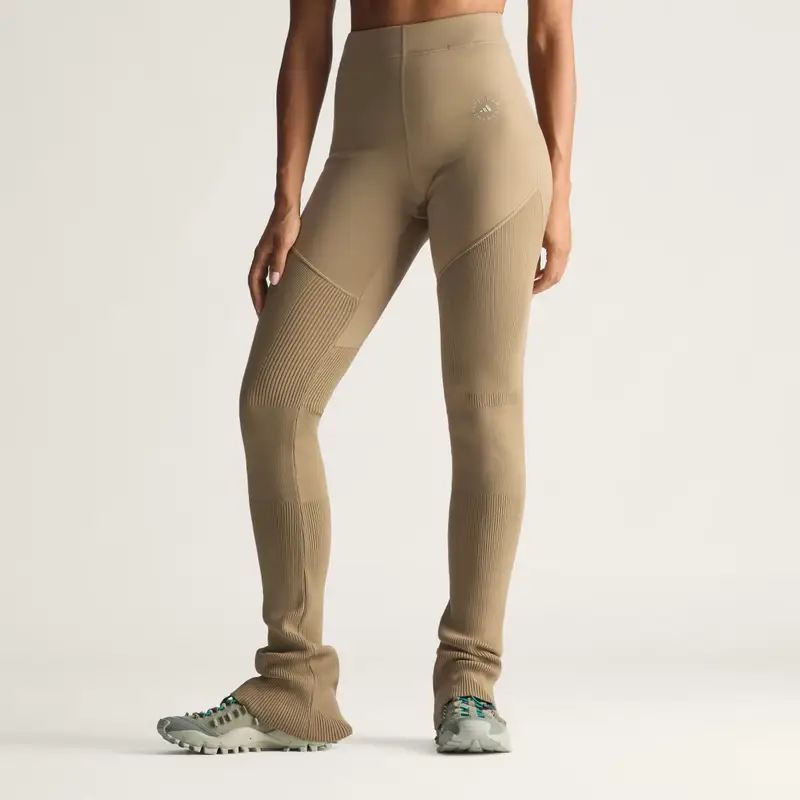 Pantaloni in maglia adidas by Stella McCartney Brown Moss