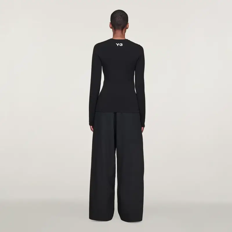 Pantaloni in nylon Y-3 Black miniatura 3