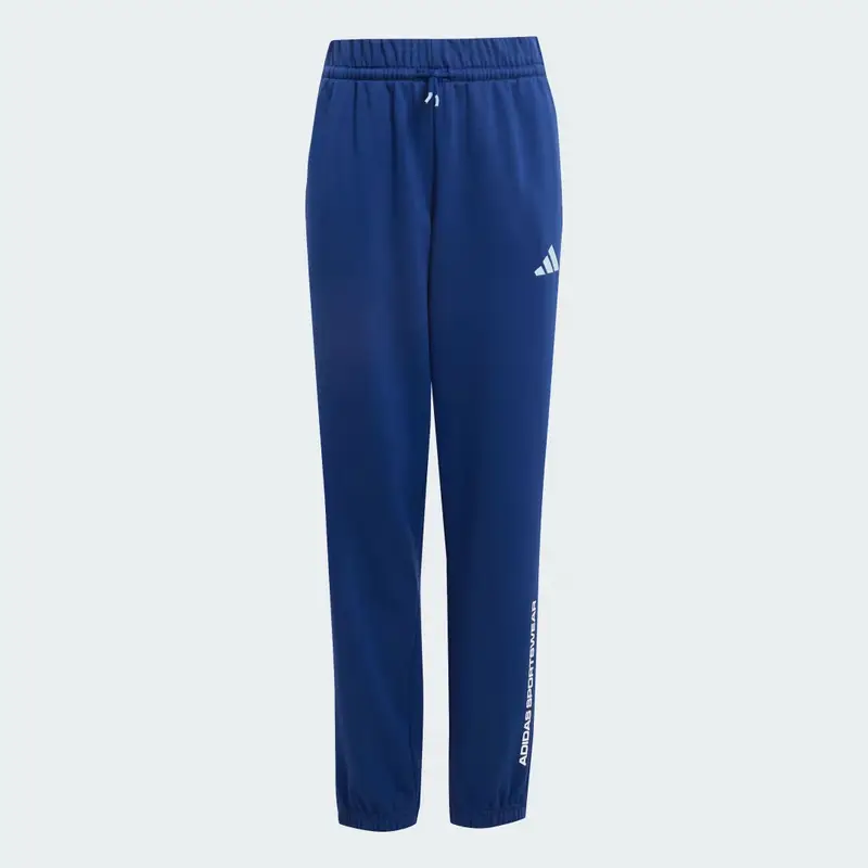 Pantaloni in tessuto felpato adidas Dark Blue miniatura 4