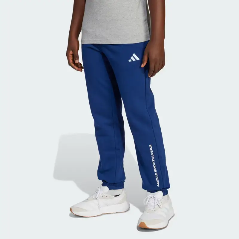 Pantaloni in tessuto felpato adidas Dark Blue