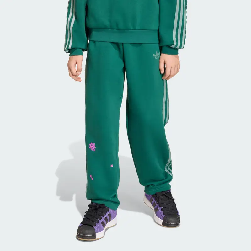 Pantaloni LARGHI ADIDAS MINECRAFT Collegiate Green