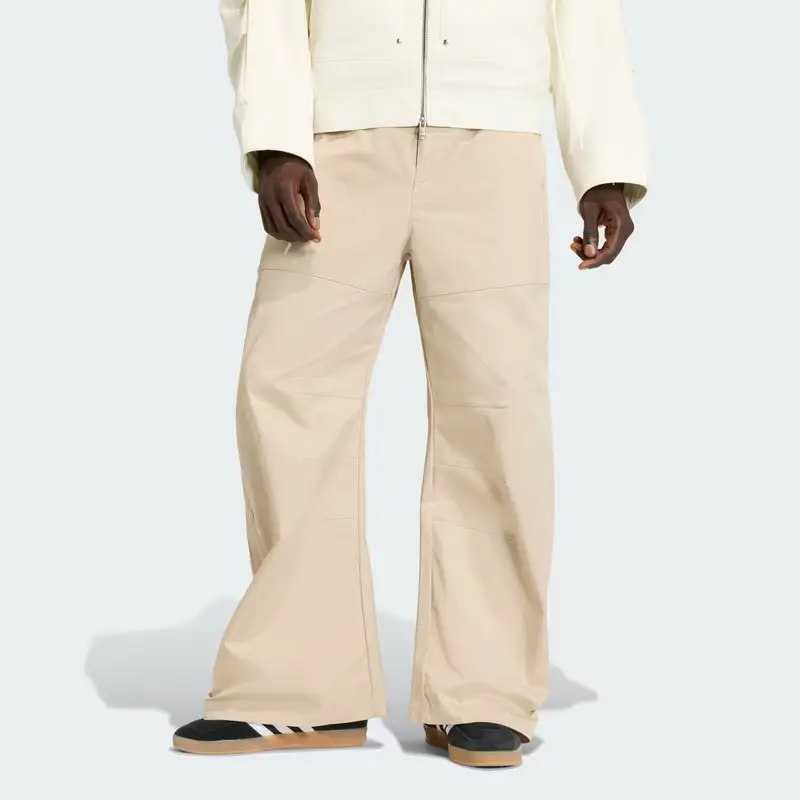 PANTALONI LARGHI PREMIUM ESSENTIALS Stone Khaki
