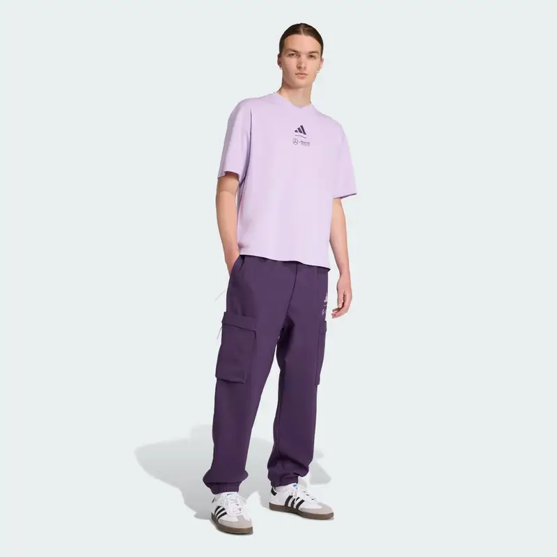 PANTALONI MERCEDES - AMG PETRONAS FORMULA ONE TEAM PREMIUM WOVEN Aurora Plum miniatura 4