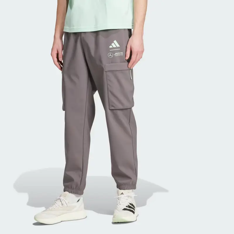 PANTALONI MERCEDES - AMG PETRONAS FORMULA ONE TEAM PREMIUM WOVEN Grey Strata