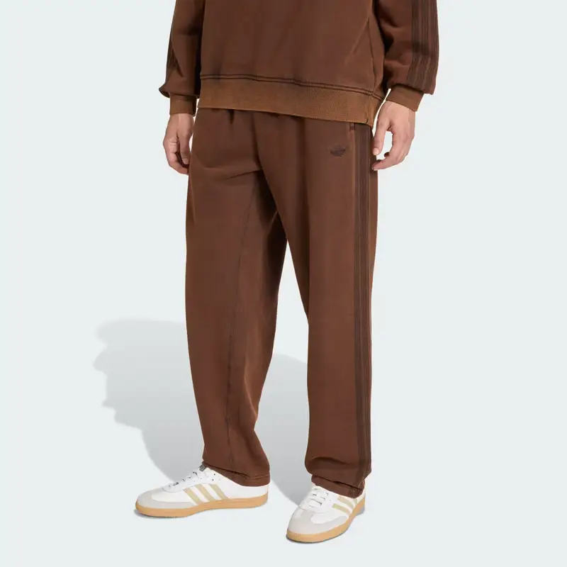 Pantaloni Premium Essentials old-school lavati con orlo morbido Aurora Coffee