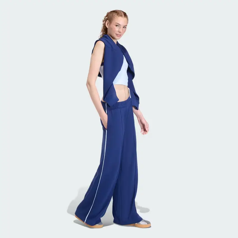 Pantaloni Seasonal Essentials Colourpop con grafica ricamata Dark Blue miniatura 3