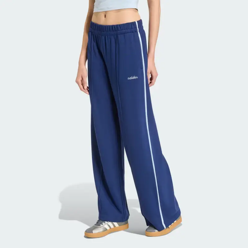 Pantaloni Seasonal Essentials Colourpop con grafica ricamata Dark Blue