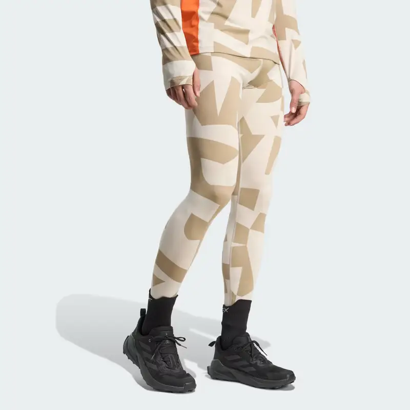 Pantaloni sintetici strato base Beige miniatura 3