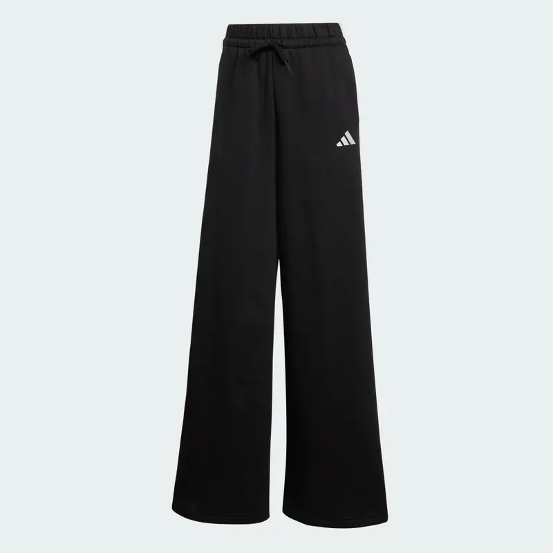 Pantaloni sportivi a gamba larga da donna adidas 3-Stripes Noir