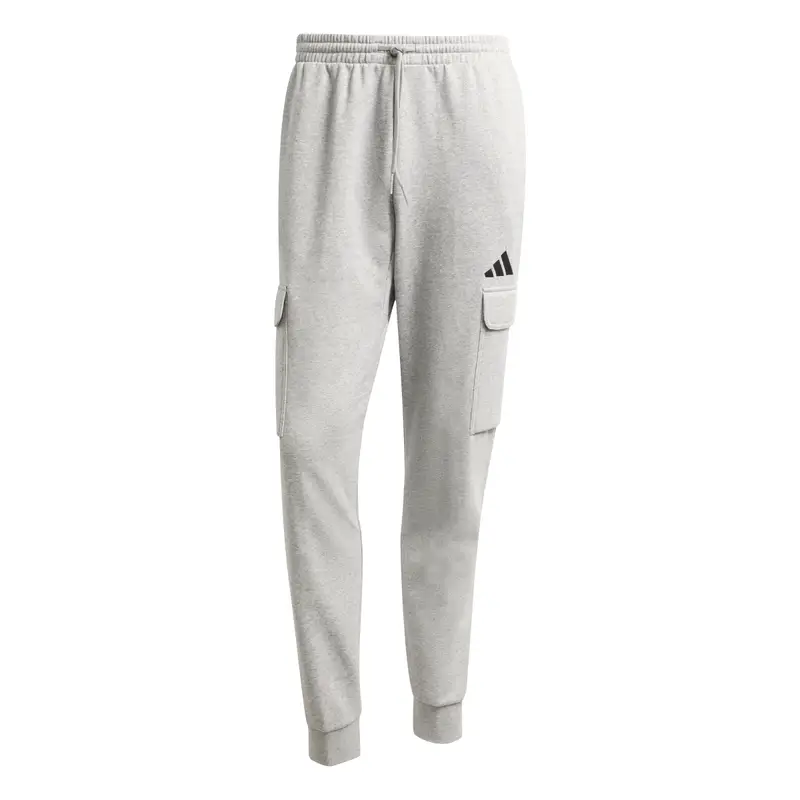 Pantaloni sportivi con tasche cargo adidas Essentials Feelcozy Fleece Gris