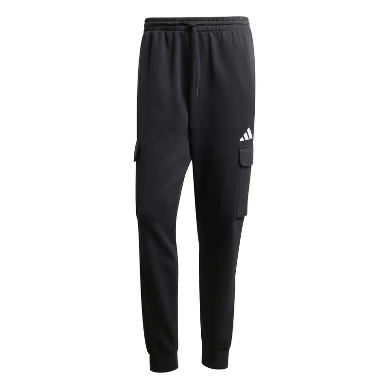 Pantaloni sportivi con tasche cargo adidas Essentials Feelcozy Fleece Noir