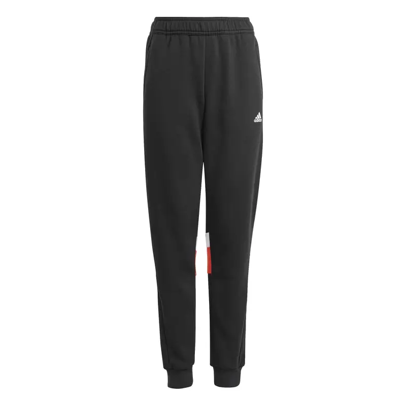 Pantaloni sportivi per bambini adidas Tiberio 3-Stripes Colorblock Noir