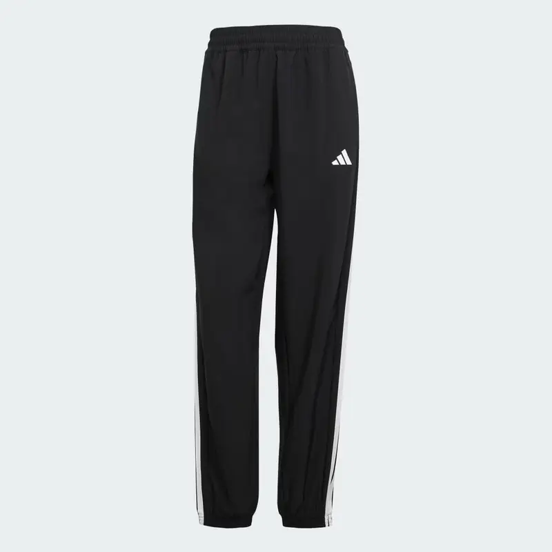 Pantaloni Train Essentials 3-Stripes Woven Black miniatura 4