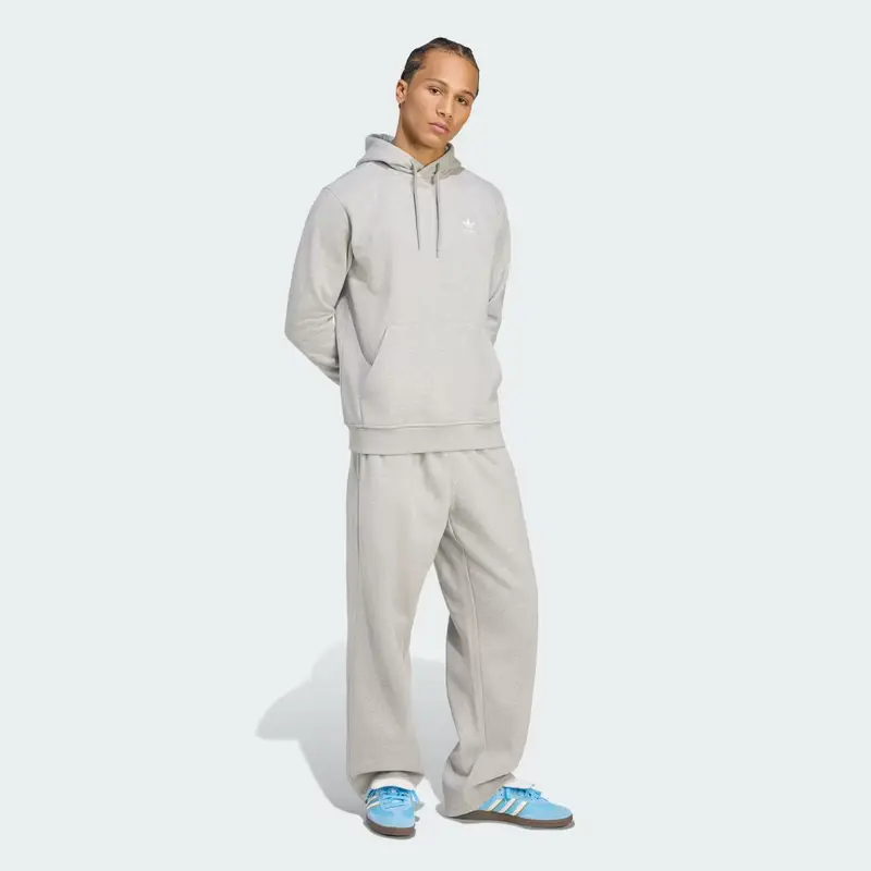 Pantaloni Trefoil Essentials Open Hem Medium Grey Heather miniatura 3