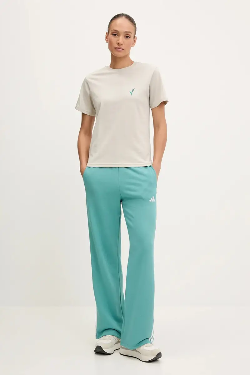 pantaloni tuta 3-Stripes donna colore turchese JY3141 miniatura 2