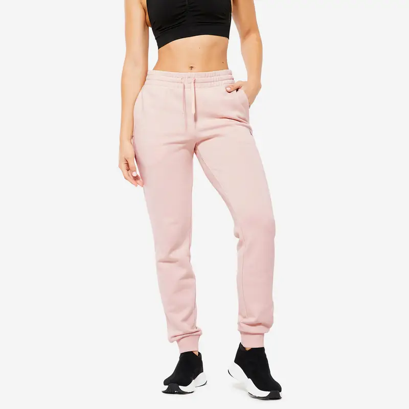 Pantaloni tuta ADIDAS donna regular fit leggeri rosa | Adidas Rosa pallido