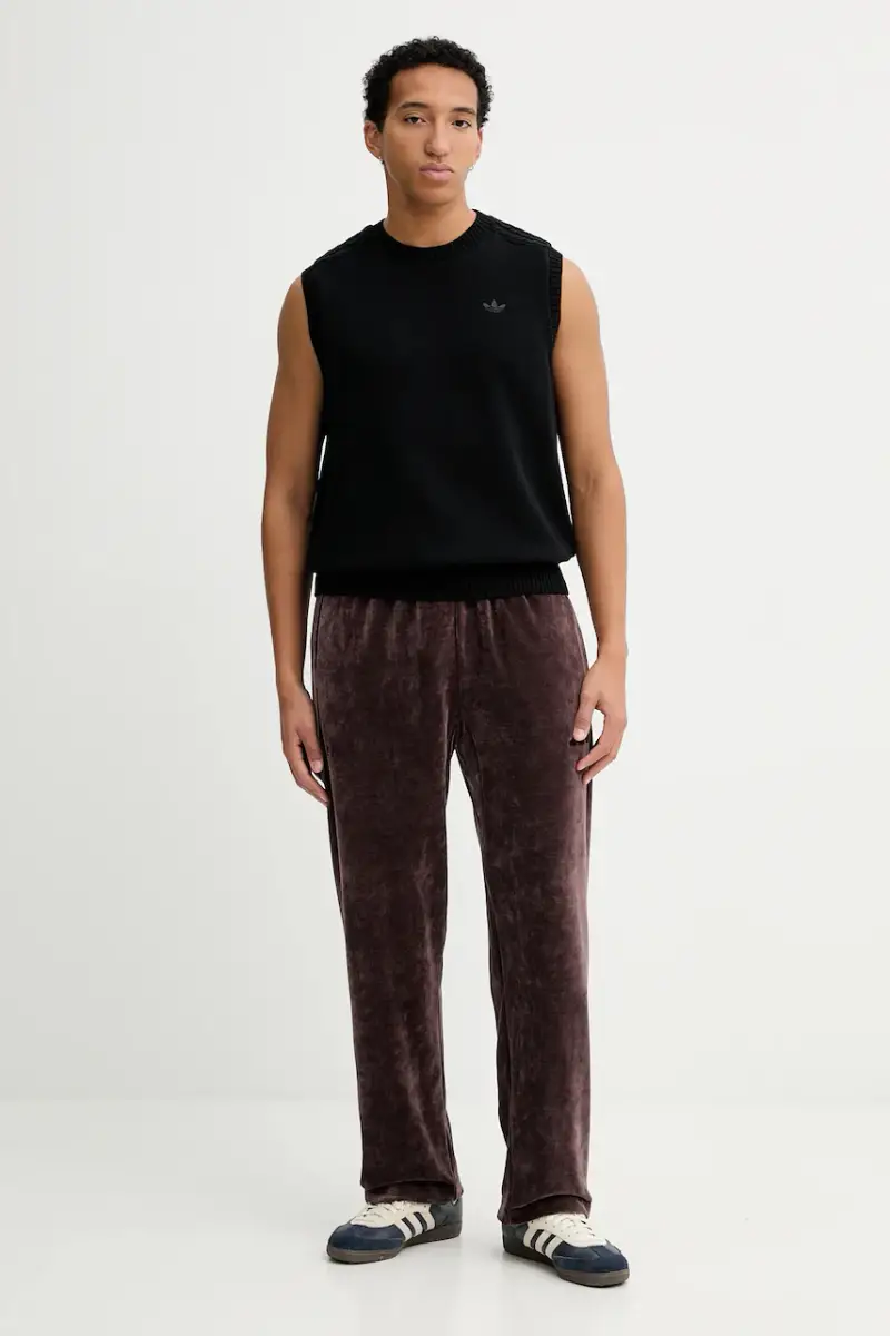 pantaloni tuta All Szn Luxe uomo colore marrone JL6571 miniatura 2