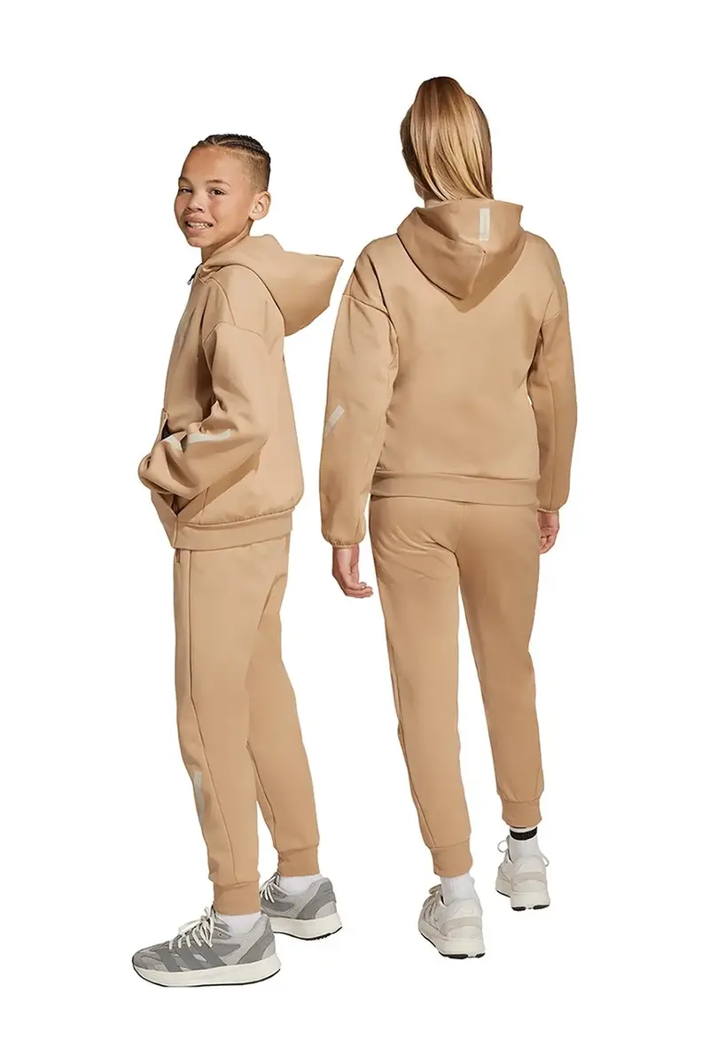 pantaloni tuta bambino/a colore marrone JW4002 miniatura 5