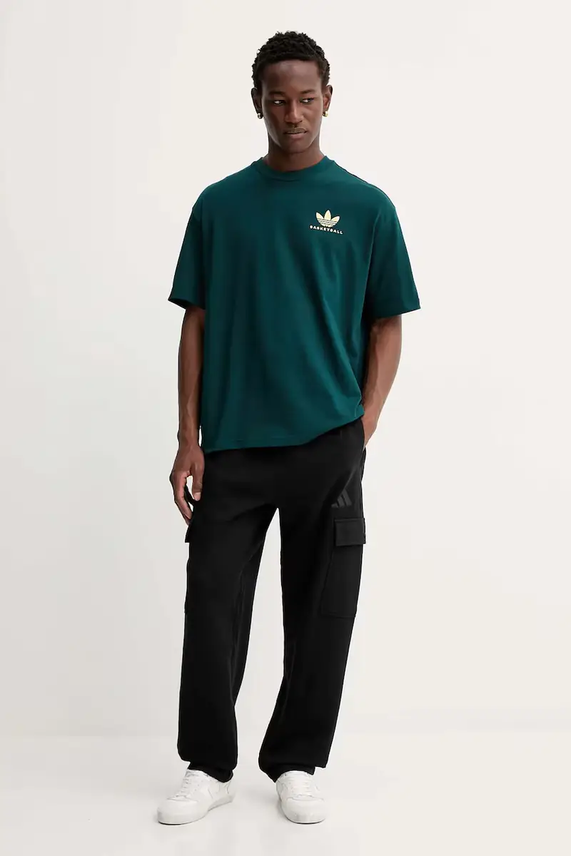 pantaloni tuta di cotone All SZN uomo colore nero JN0580 miniatura 2