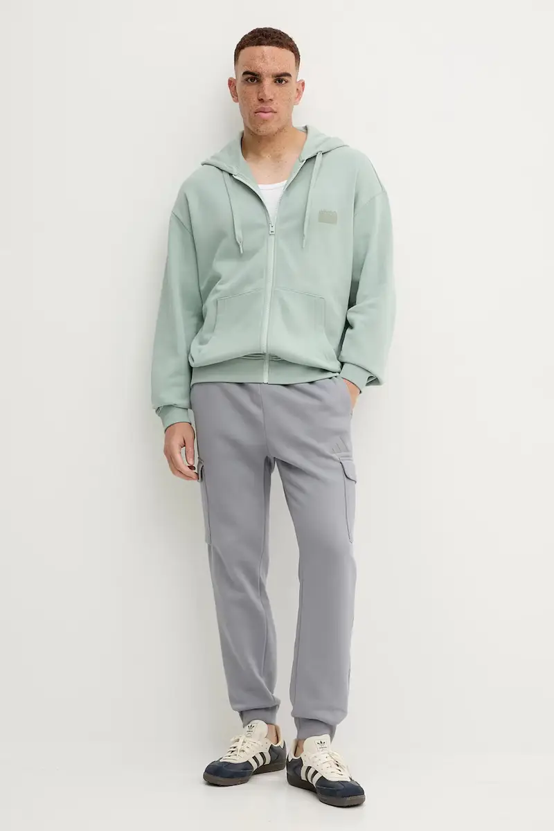 pantaloni tuta Seasonal AOP uomo colore grigio con applicazione JM1715 miniatura 2