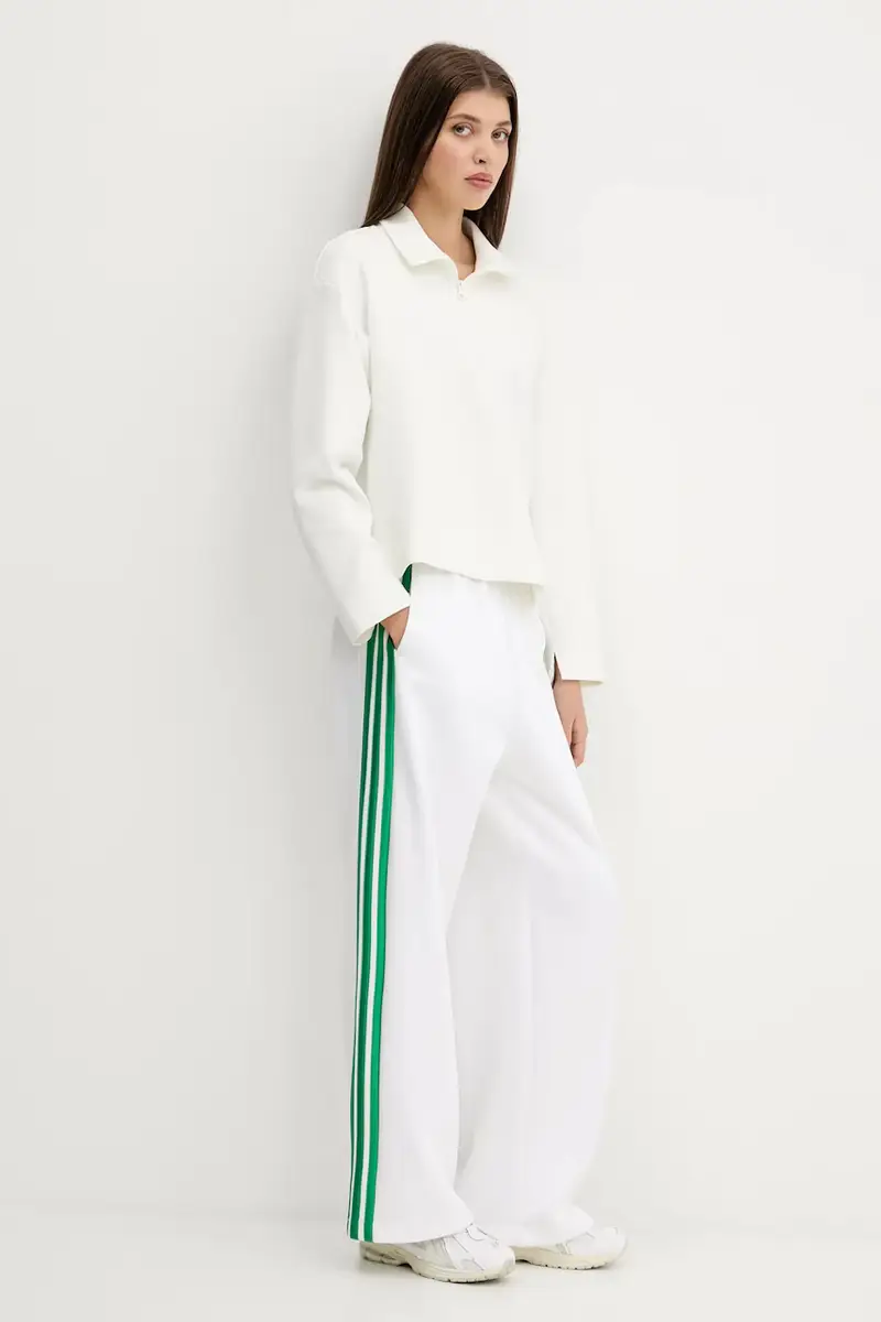 pantaloni tuta Stadium donna colore bianco con applicazione JW0533 miniatura 2