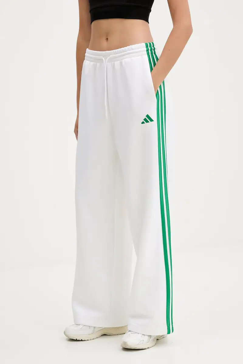 pantaloni tuta Stadium donna colore bianco con applicazione JW0533