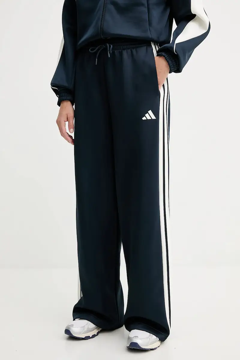 pantaloni tuta Stadium donna colore blu con applicazione JW0534