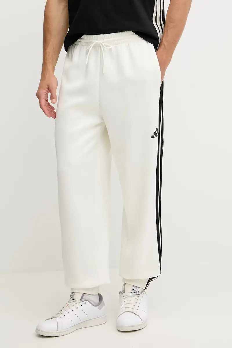 pantaloni tuta Stadium uomo colore beige con applicazione JX5619