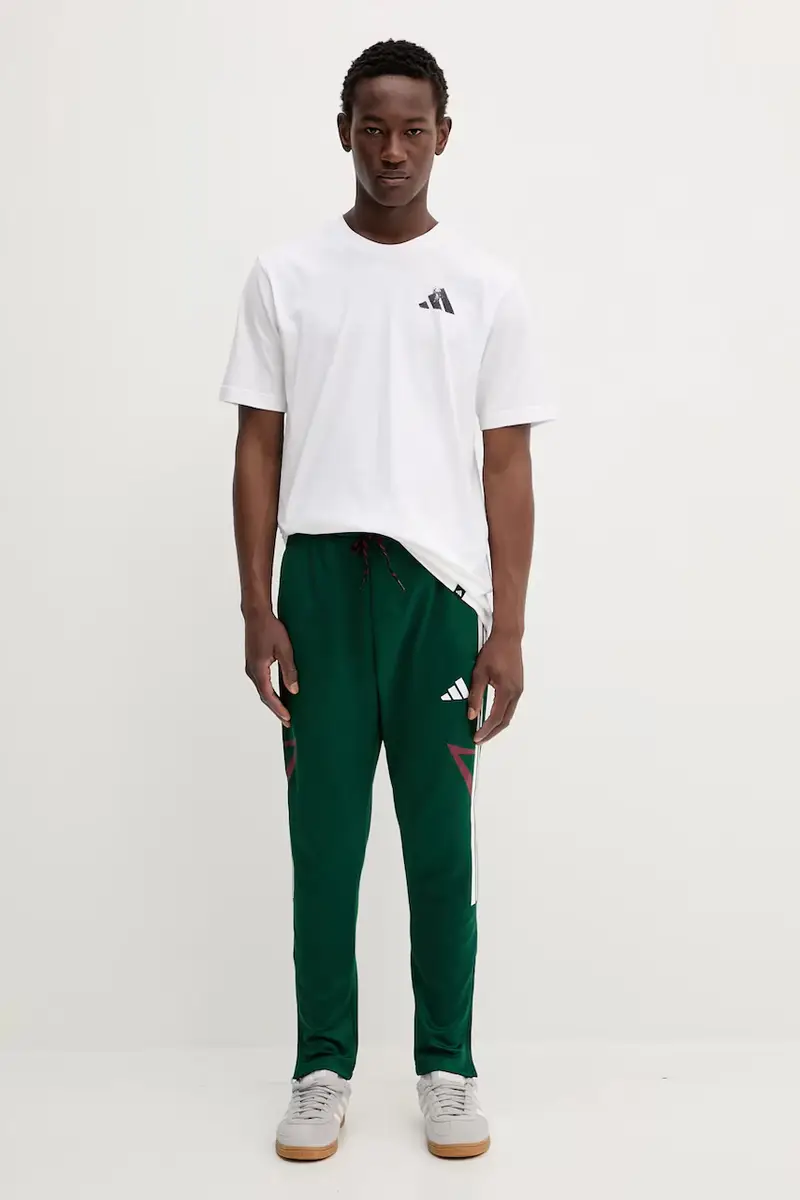 pantaloni tuta Tiro uomo colore verde JN2574 miniatura 2