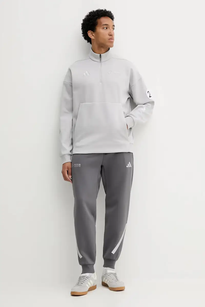 pantaloni tuta x Mercedes uomo colore grigio JW3478 miniatura 2