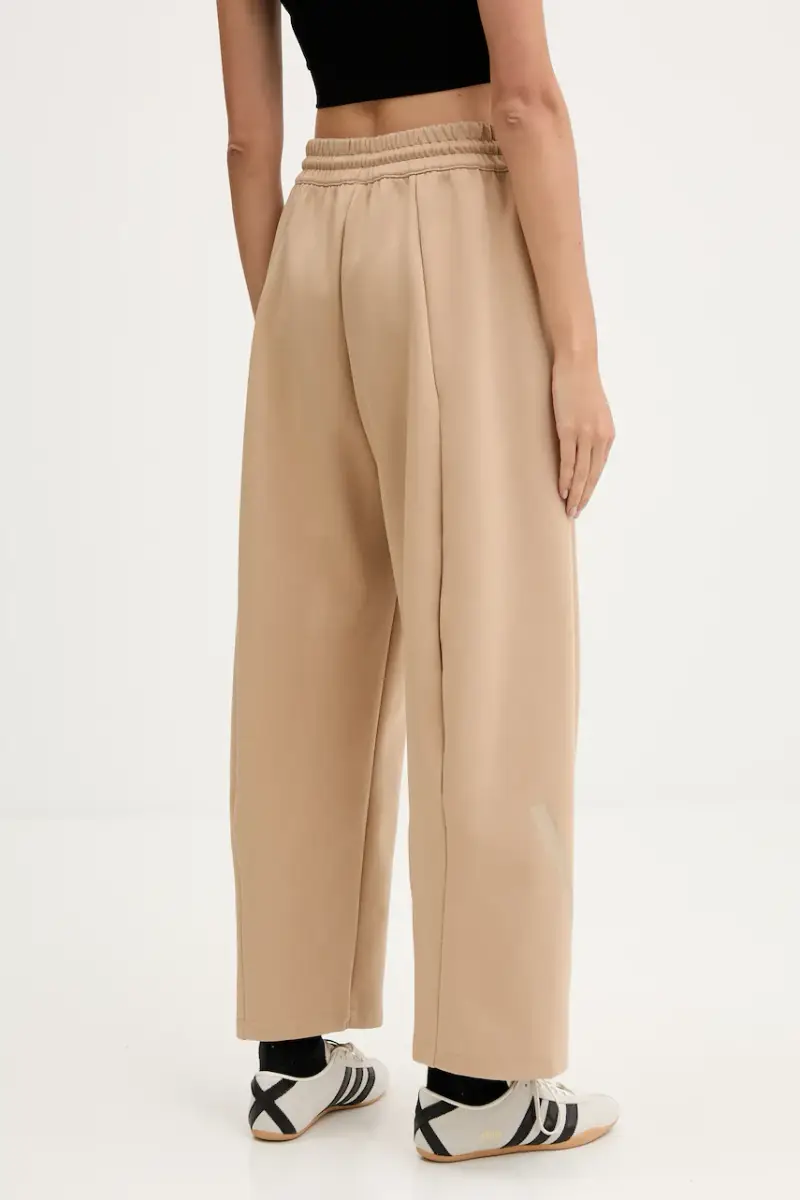 pantaloni tuta Z.N.E. donna colore beige JW7770 miniatura 3