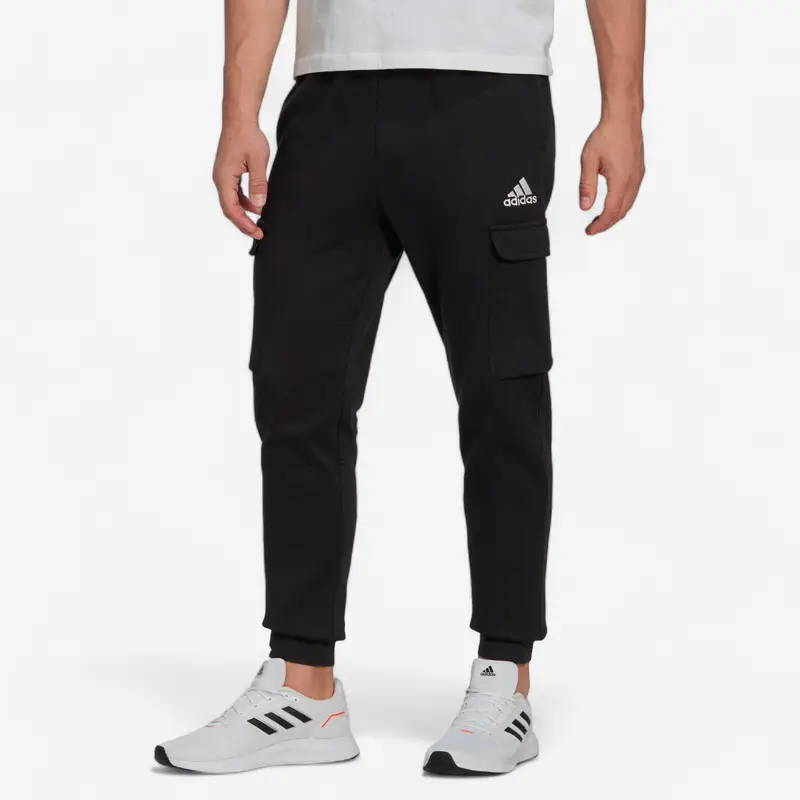Pantaloni uomo fitness ADIDAS misto cotone neri | Adidas Nero
