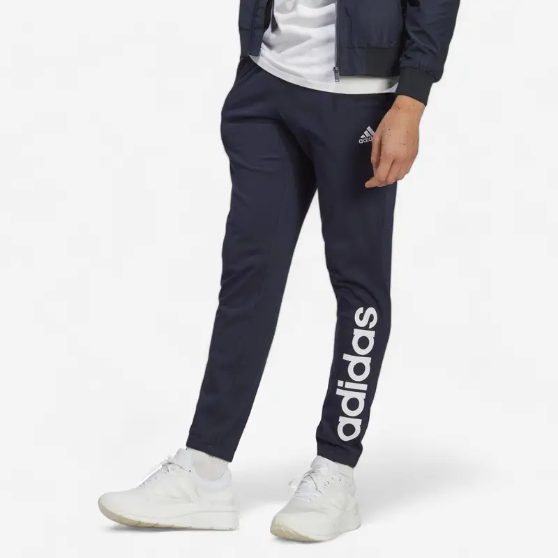 Pantaloni uomo fitness ADIDAS regular misto cotone blu | Adidas Blu scuro