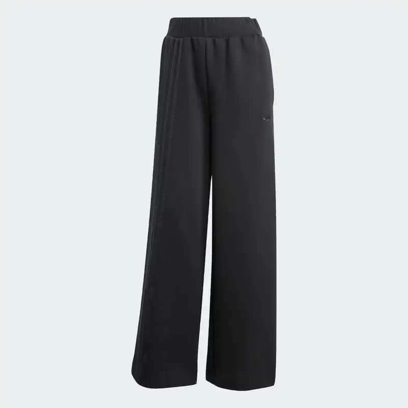 Pantaloni Wide Off Placed 3 strisce Black miniatura 4