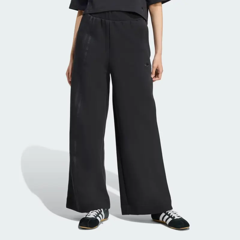 Pantaloni Wide Off Placed 3 strisce Black