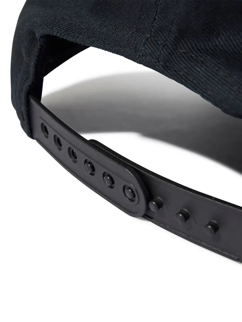 Berretto sportivo nero / bianco miniatura 3