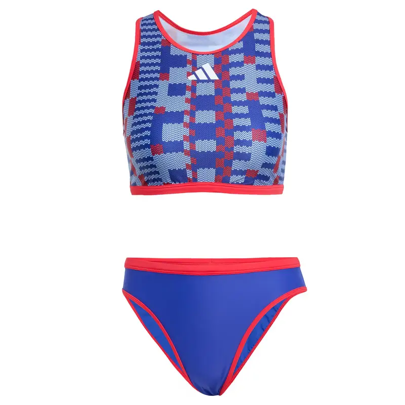 Bikini sportivo 'Tom Daley' blu / blu chiaro / rosso / bianco