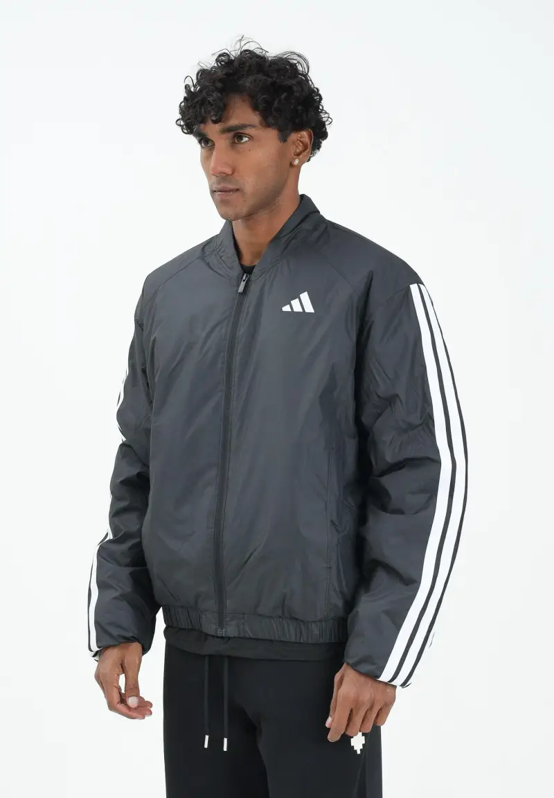 Bomber Essentials 3-Stripes Insulated nero da uomo