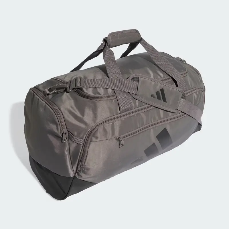 Borsa sportiva grigio scuro / nero miniatura 3