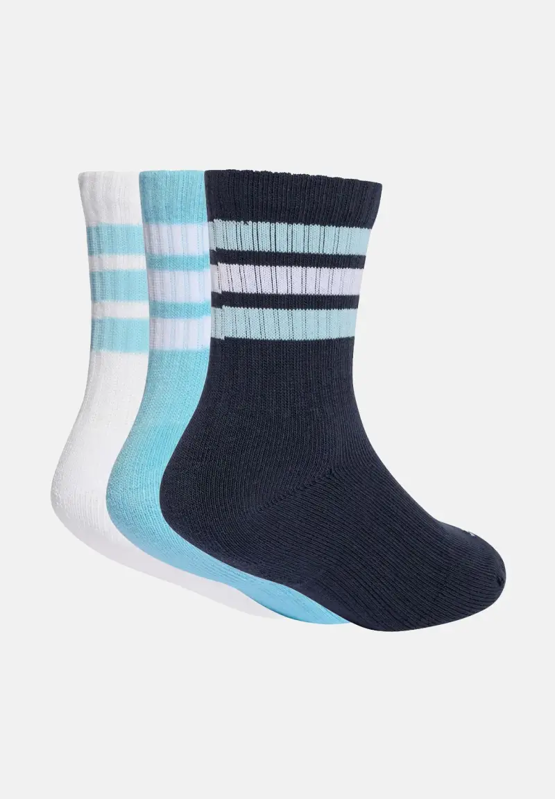Calzini (3 paia) Cushioned Sportswear blu, azzurro e bianco per bambino e bambina miniatura 2