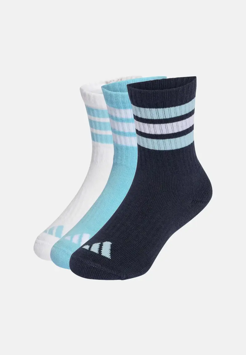 Calzini (3 paia) Cushioned Sportswear blu, azzurro e bianco per bambino e bambina
