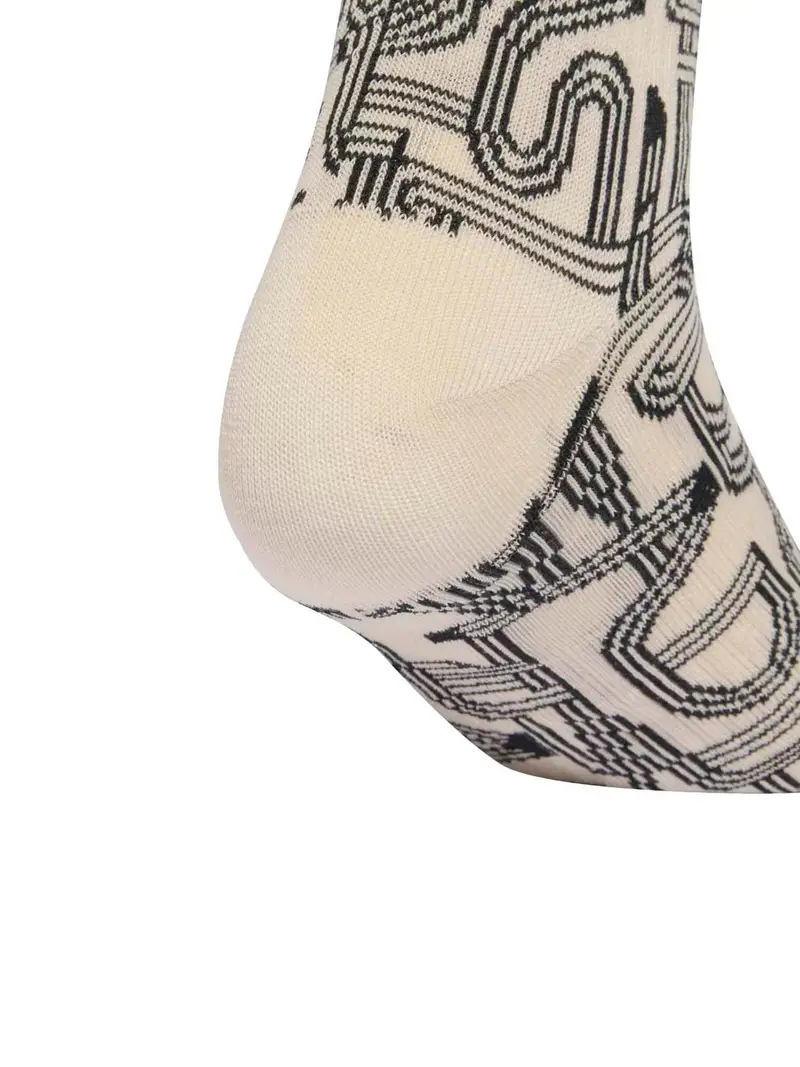 Calzino sportivo crema / verde / rosso sangue / nero miniatura 2