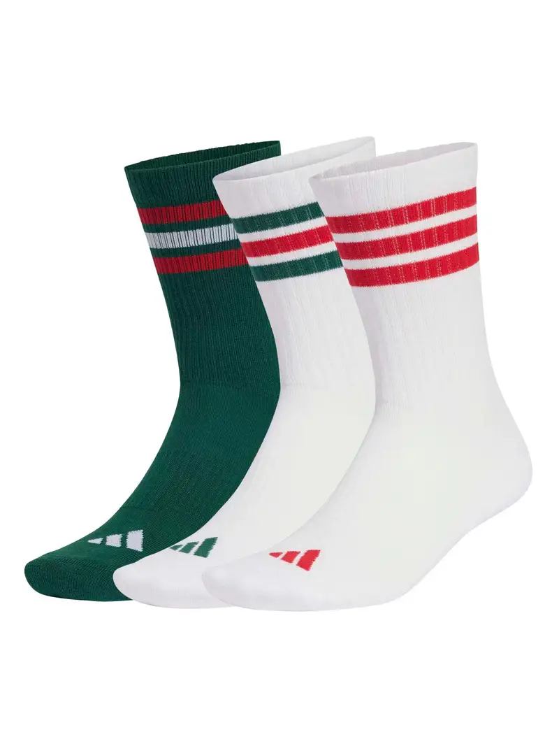 Calzino sportivo ESS verde / rosso / bianco